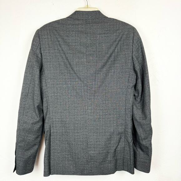 John Varvatos Men's Wool Sport Coat Blazer Office Jacket Grey Pattern Size 36R - Picture 8 of 11